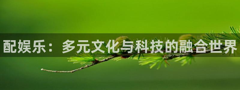 天狮娱乐：配娱乐：多元文化与科技的融合世界